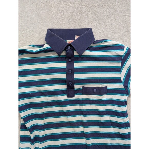 Vintage VTG 80s 90s Spalding Polo Short Sleeve Tee Tshirt M Medium RARE - Picture 8 of 15